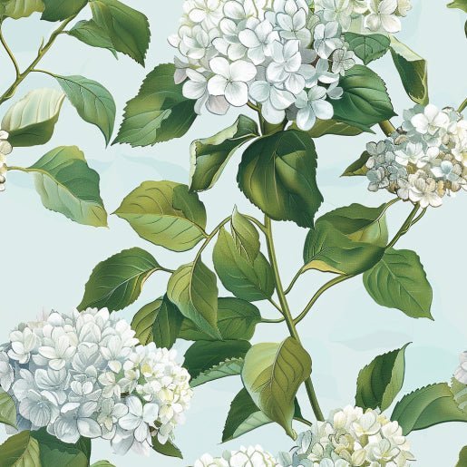 Emma Hydrangea Wallpaper - Benton Lane Home - Painted Paper