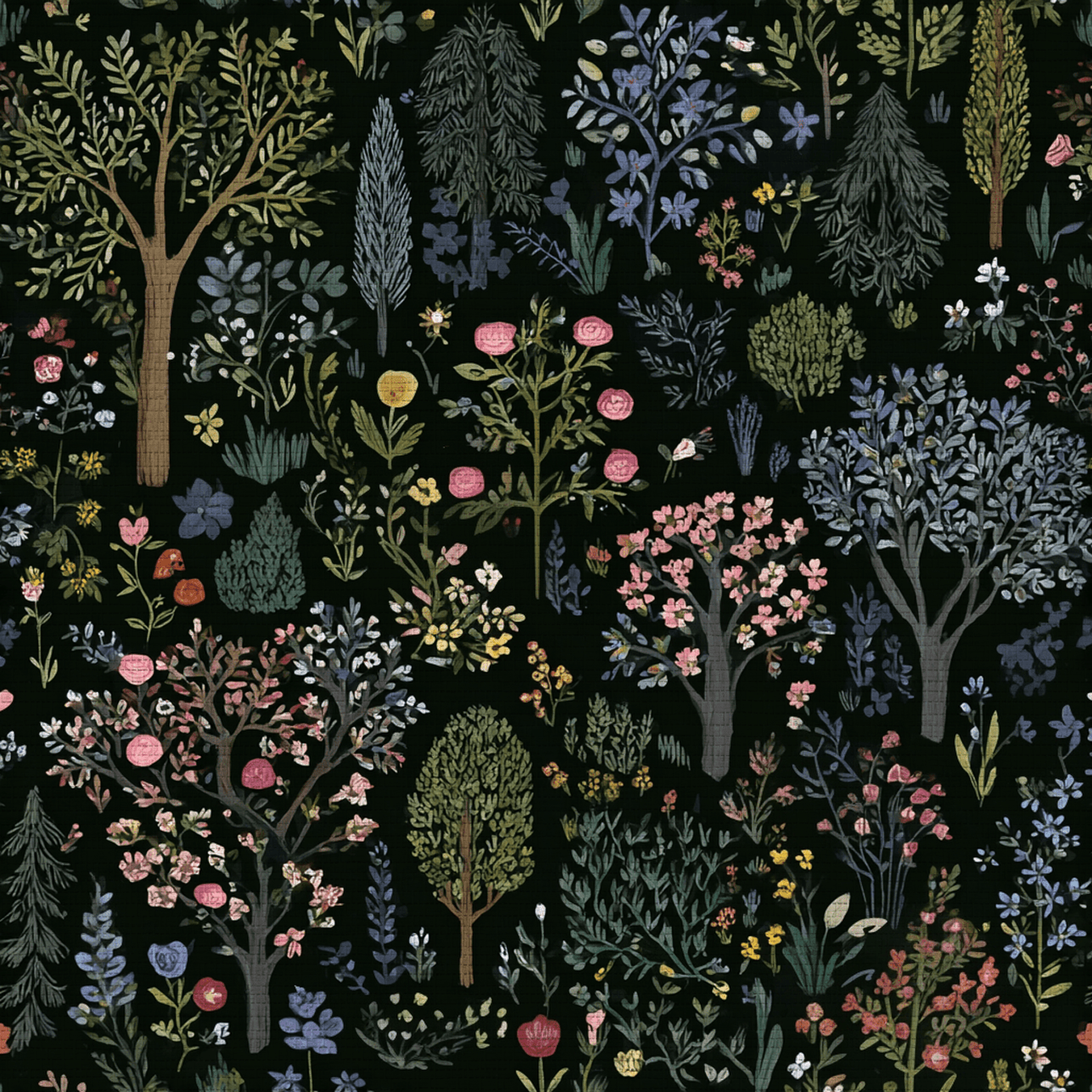 Enchanted Grove Faux Grasscloth Wallpaper - Painted Paper