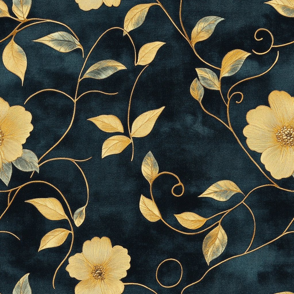 Enchanted Velvet Wallpaper - Benton Lane Home - Painted Paper