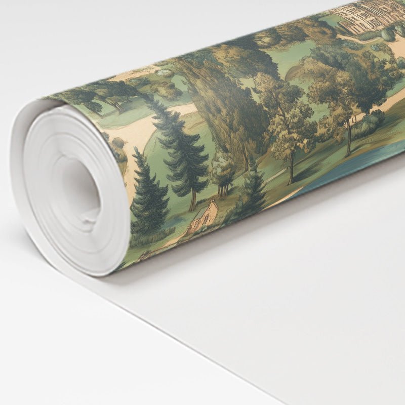 English Village Wallpaper - Benton Lane Home - Painted Paper