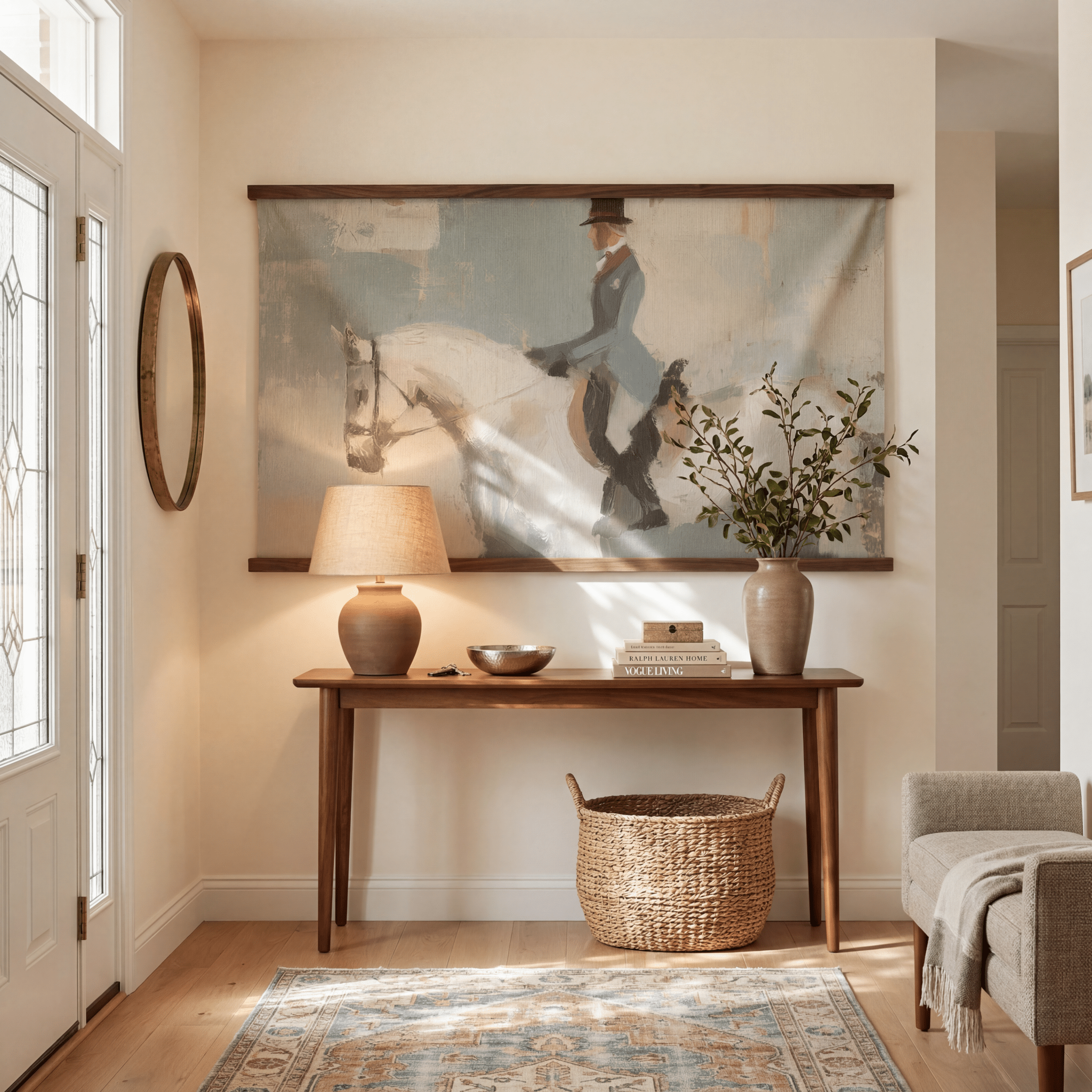 Equestrian Etiquette - Tapestry - Benton Lane Home - Lemon Park