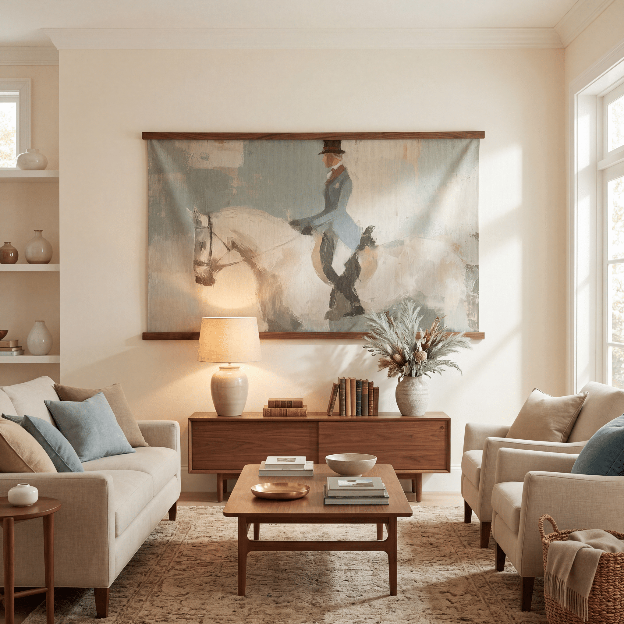 Equestrian Etiquette - Tapestry - Benton Lane Home - Lemon Park