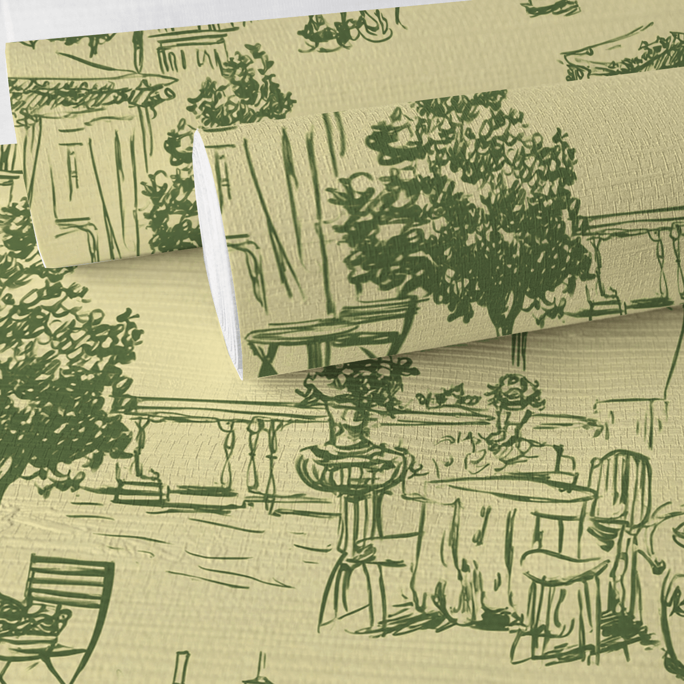 Escape to Rome Faux Grasscloth Wallpaper - Painted Paper