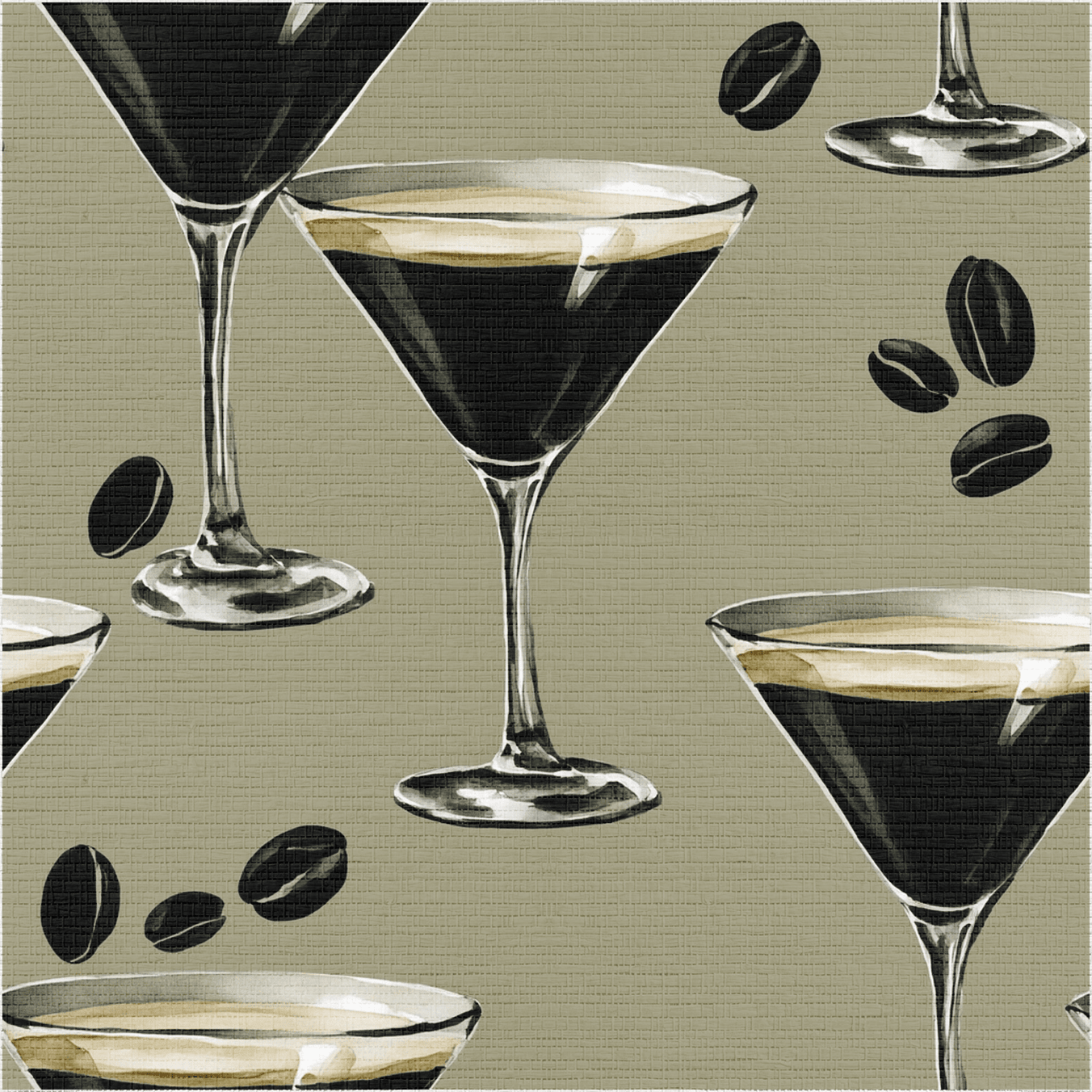 Espresso Tini Faux Grasscloth Wallpaper - Painted Paper