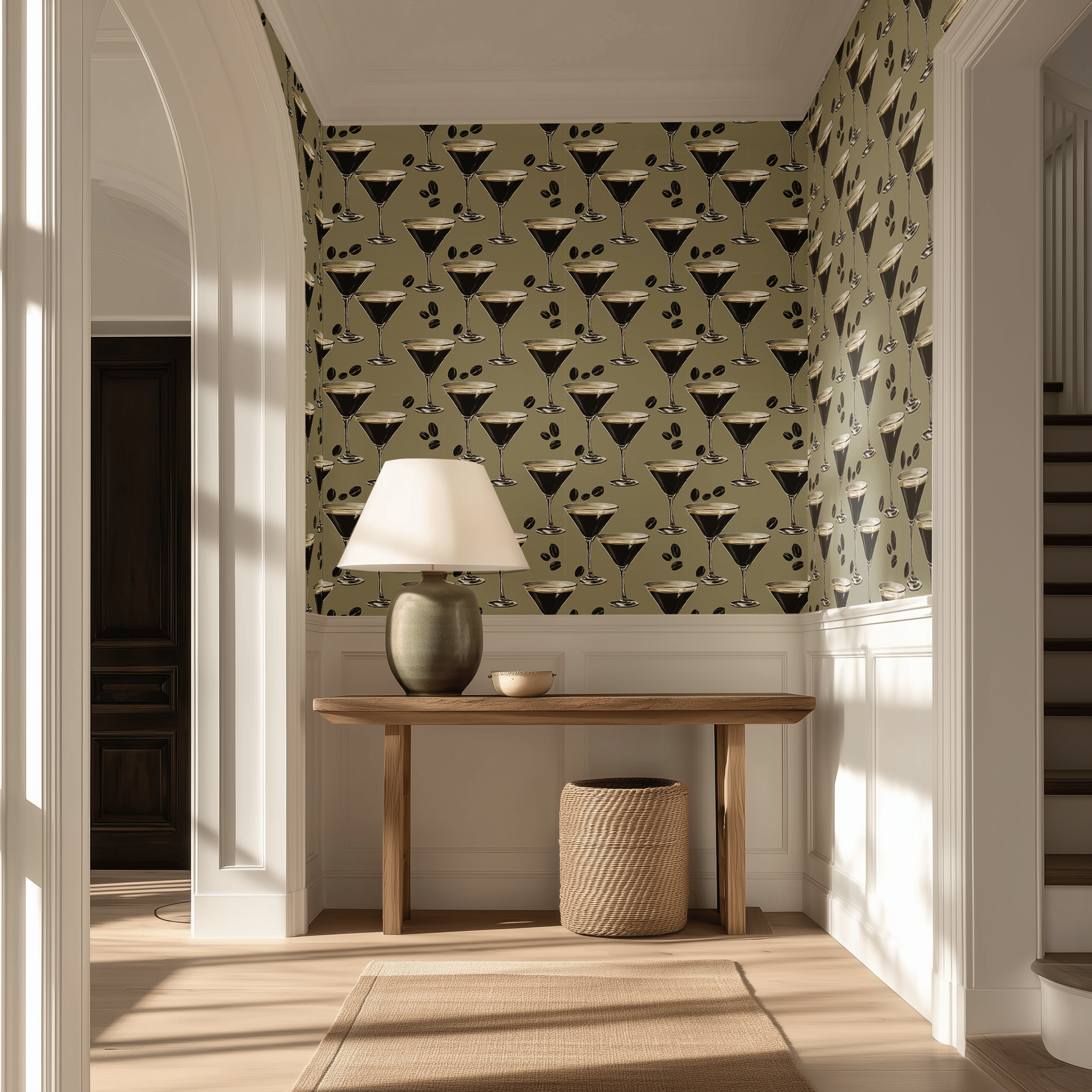 Espresso Tini Wallpaper - Benton Lane Home - Painted Paper