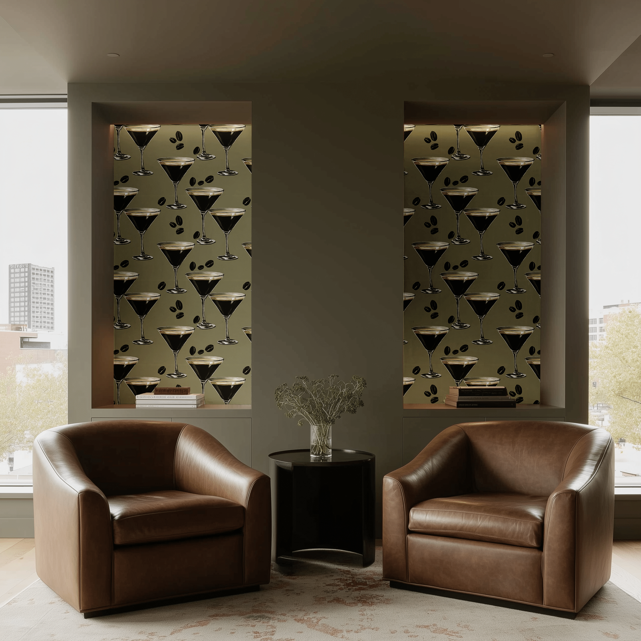 Espresso Tini Wallpaper - Benton Lane Home - Painted Paper