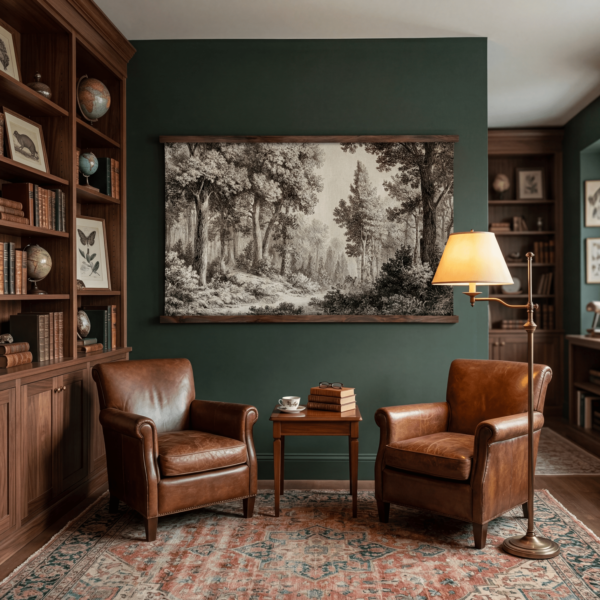 Etched Woodlands - Tapestry - Benton Lane Home - Painted Paper