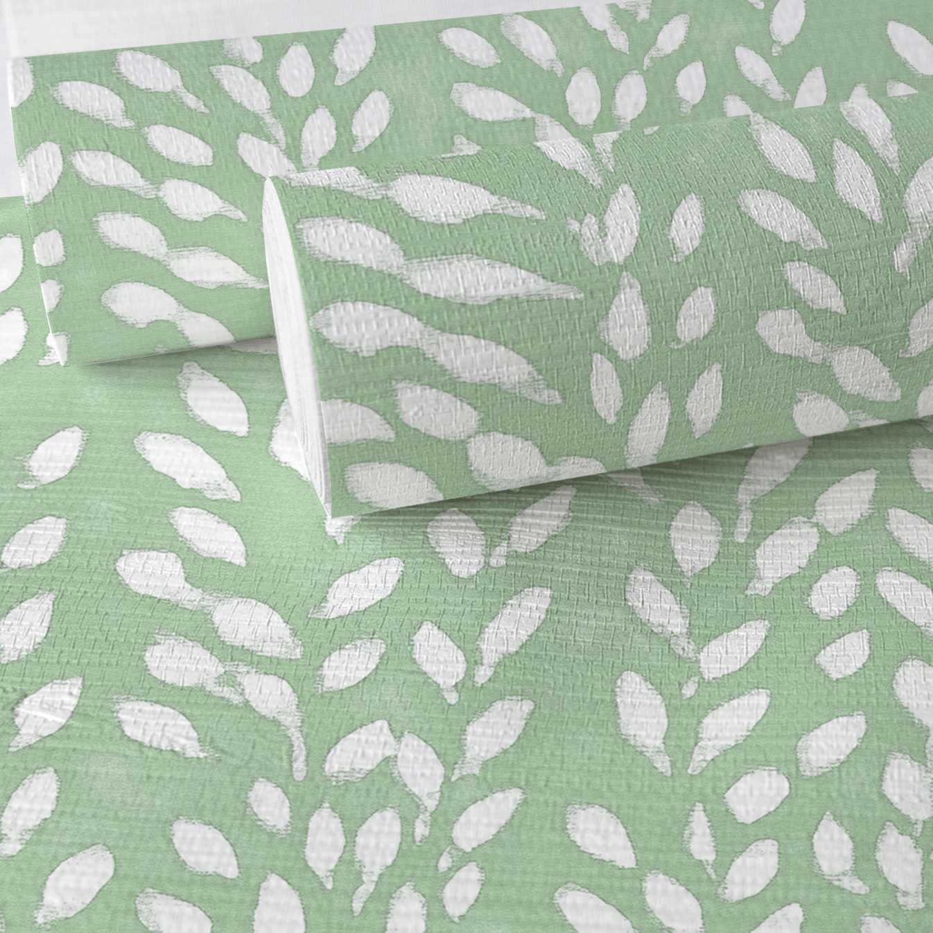 Eucalyptus Faux Grasscloth Wallpaper - Lemon Park