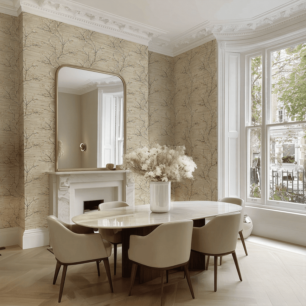 Evangeline Faux Grasscloth Wallpaper - Benton Lane Home - Painted Paper