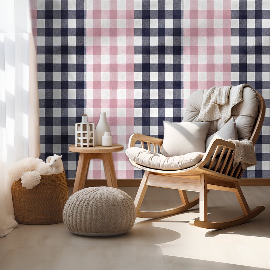 Evelyn Gingham Wallpaper - Benton Lane Home - Painted Paper