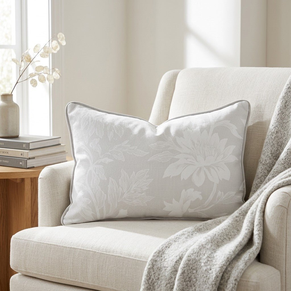 Evening Dahlia Throw Pillow - Benton Lane Home - Lemon Park
