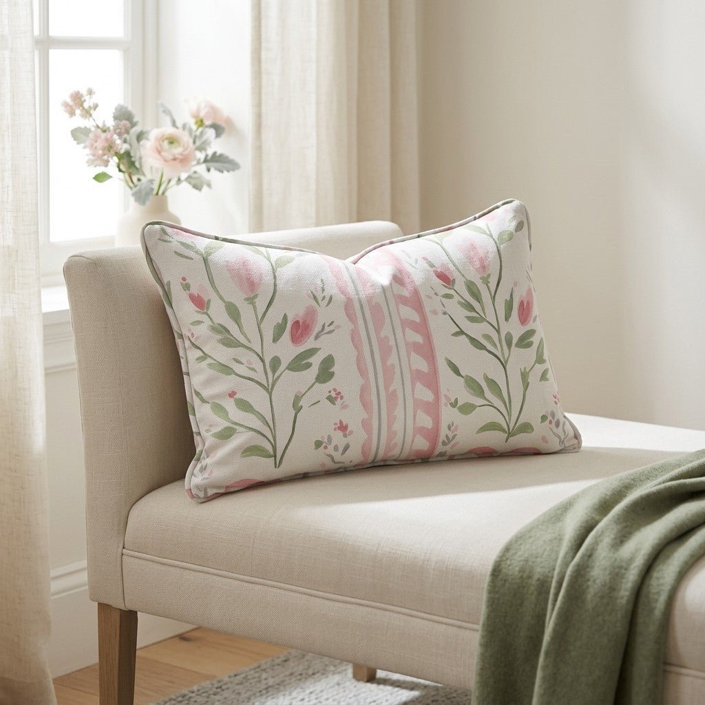 Ever After Stripe Throw Pillow - Benton Lane Home - Lemon Park
