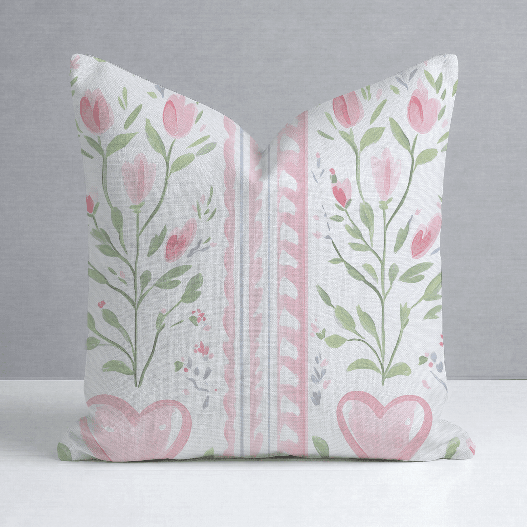 Ever After Stripe Throw Pillow - Benton Lane Home - Lemon Park