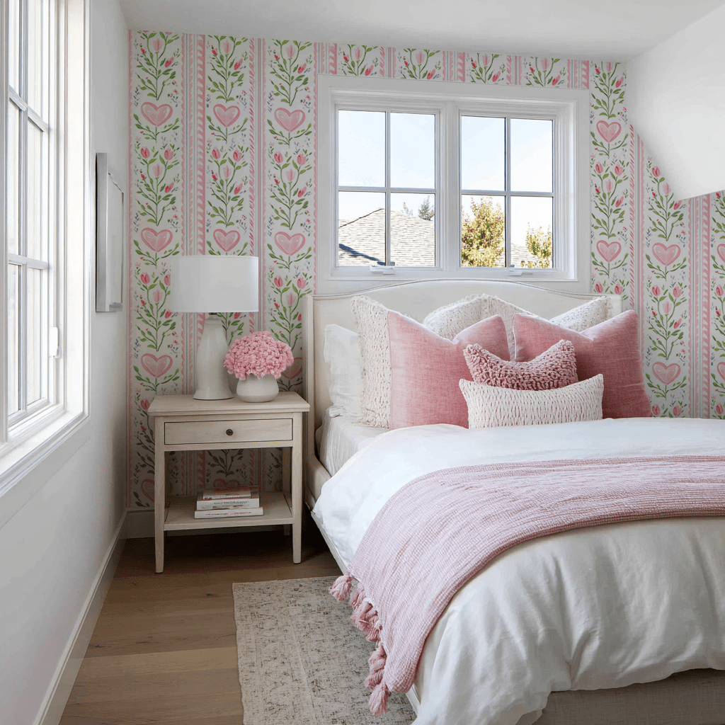 Ever After Stripe Wallpaper - Benton Lane Home - Lemon Park