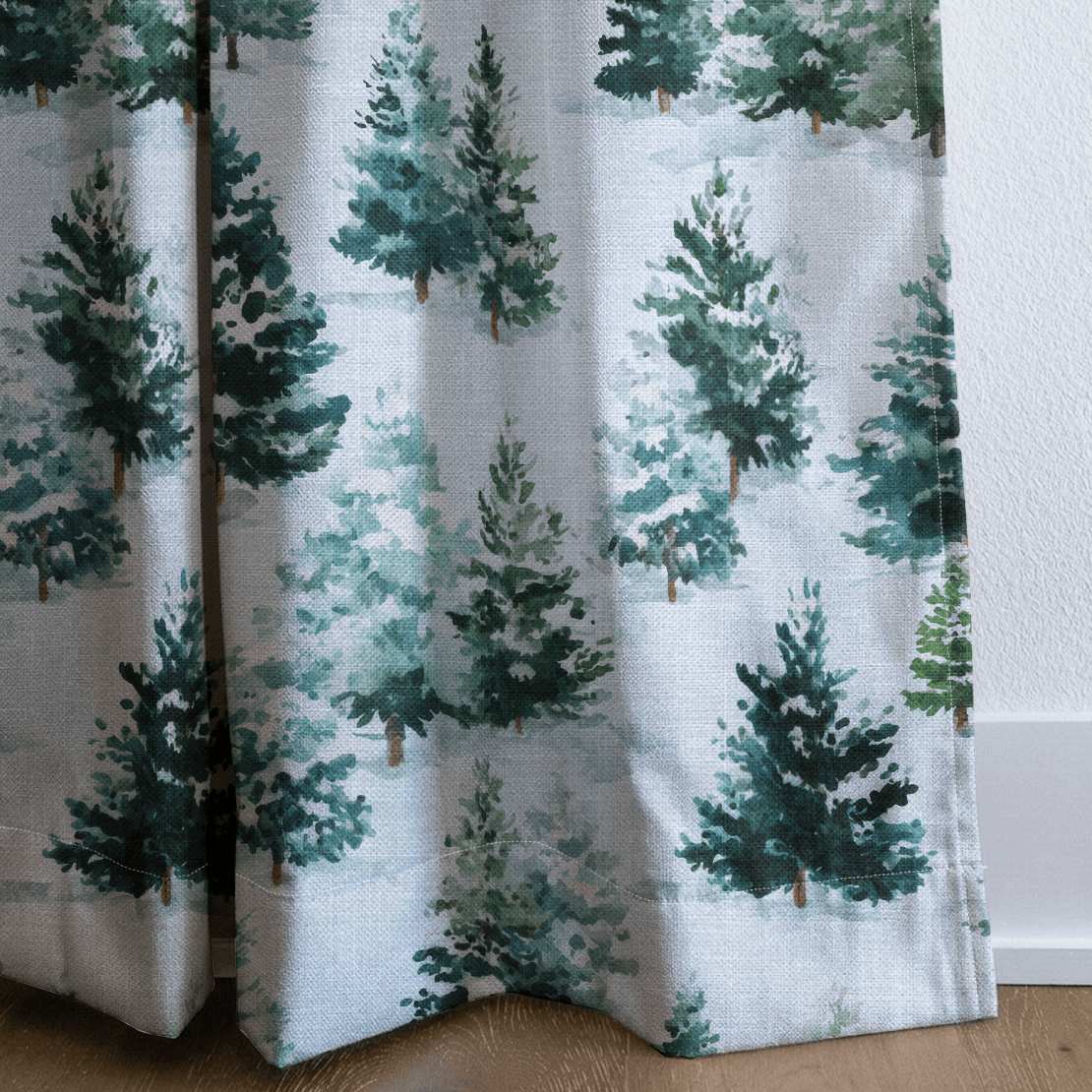 Evergreen Cheer - Drapery - Benton Lane Home - Lemon Park