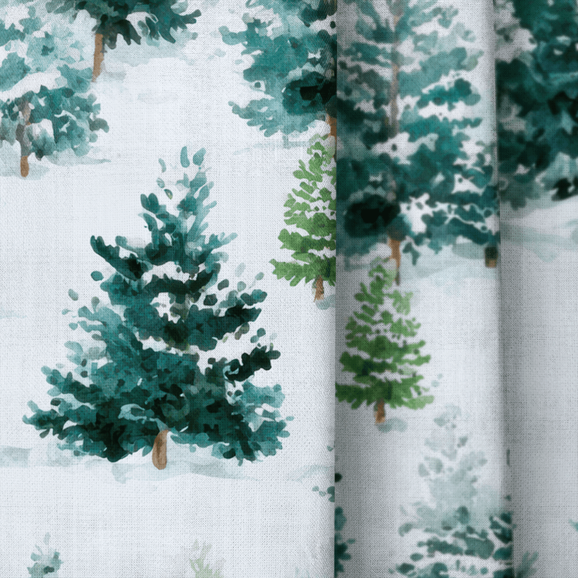 Evergreen Cheer - Drapery - Benton Lane Home - Lemon Park