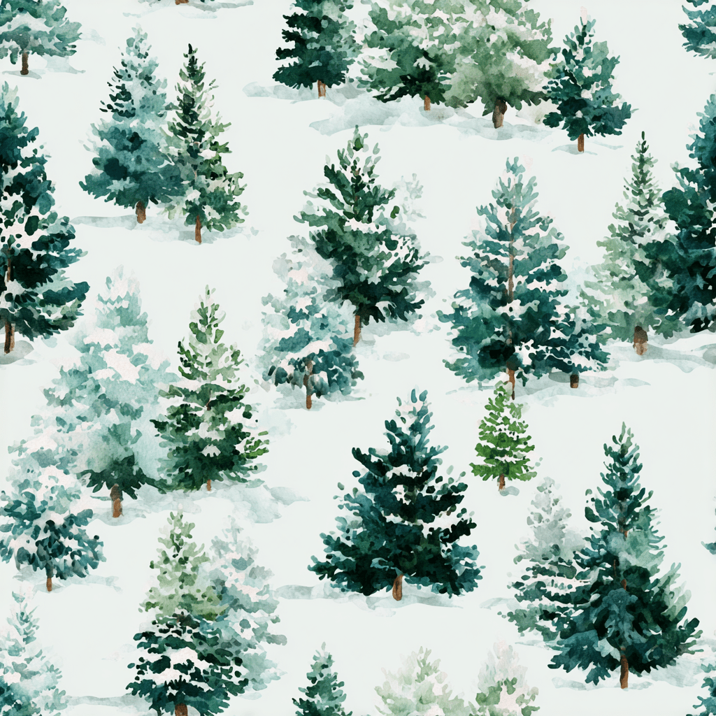 Evergreen Cheer Wallpaper - Benton Lane Home - Lemon Park