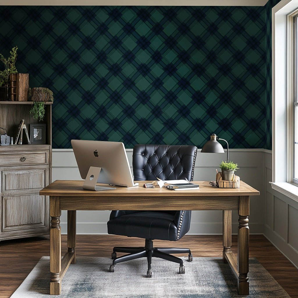 Evergreen Plaid - Benton Lane Home - Painted Paper