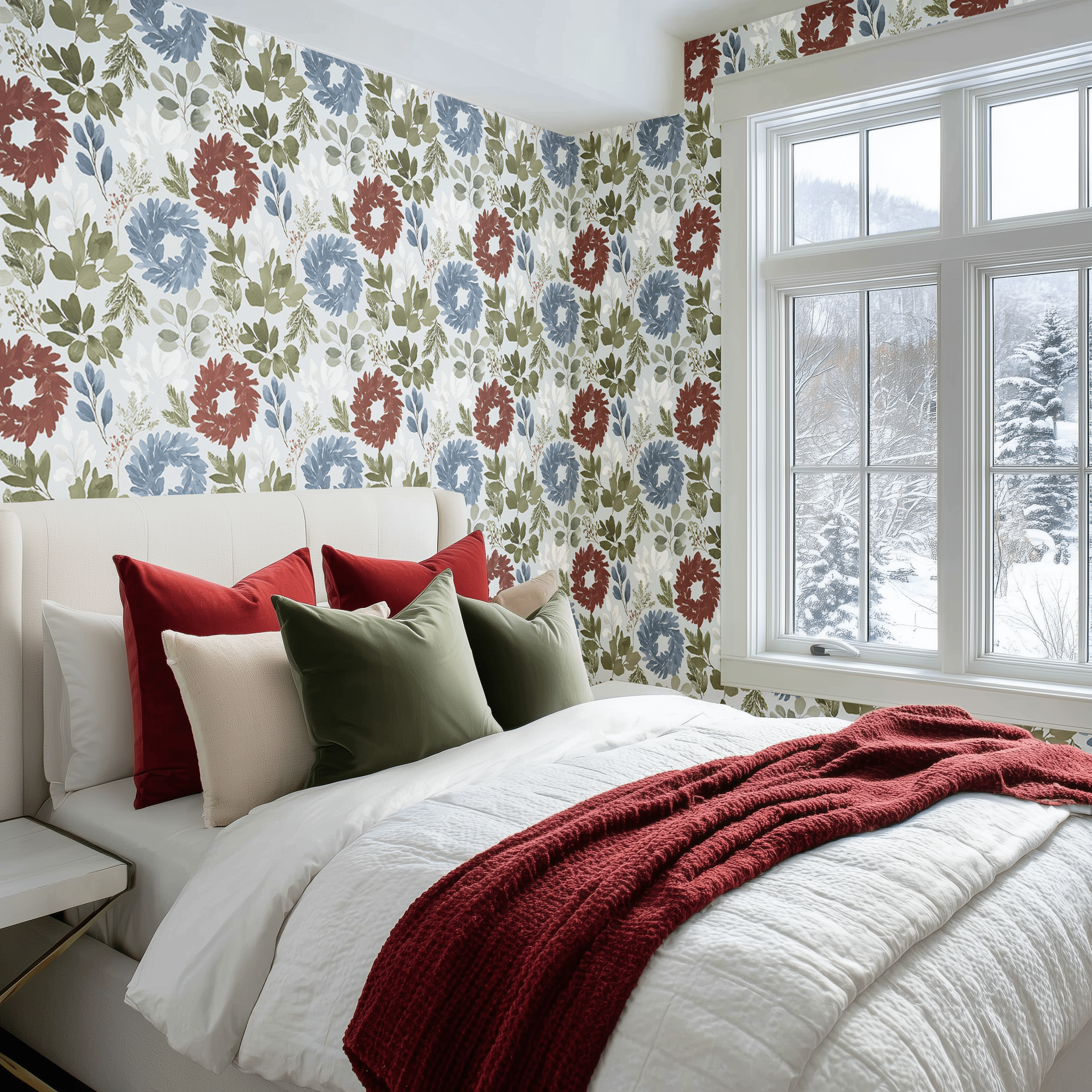 Evergreen Whisper Wallpaper - Benton Lane Home - Painted Paper
