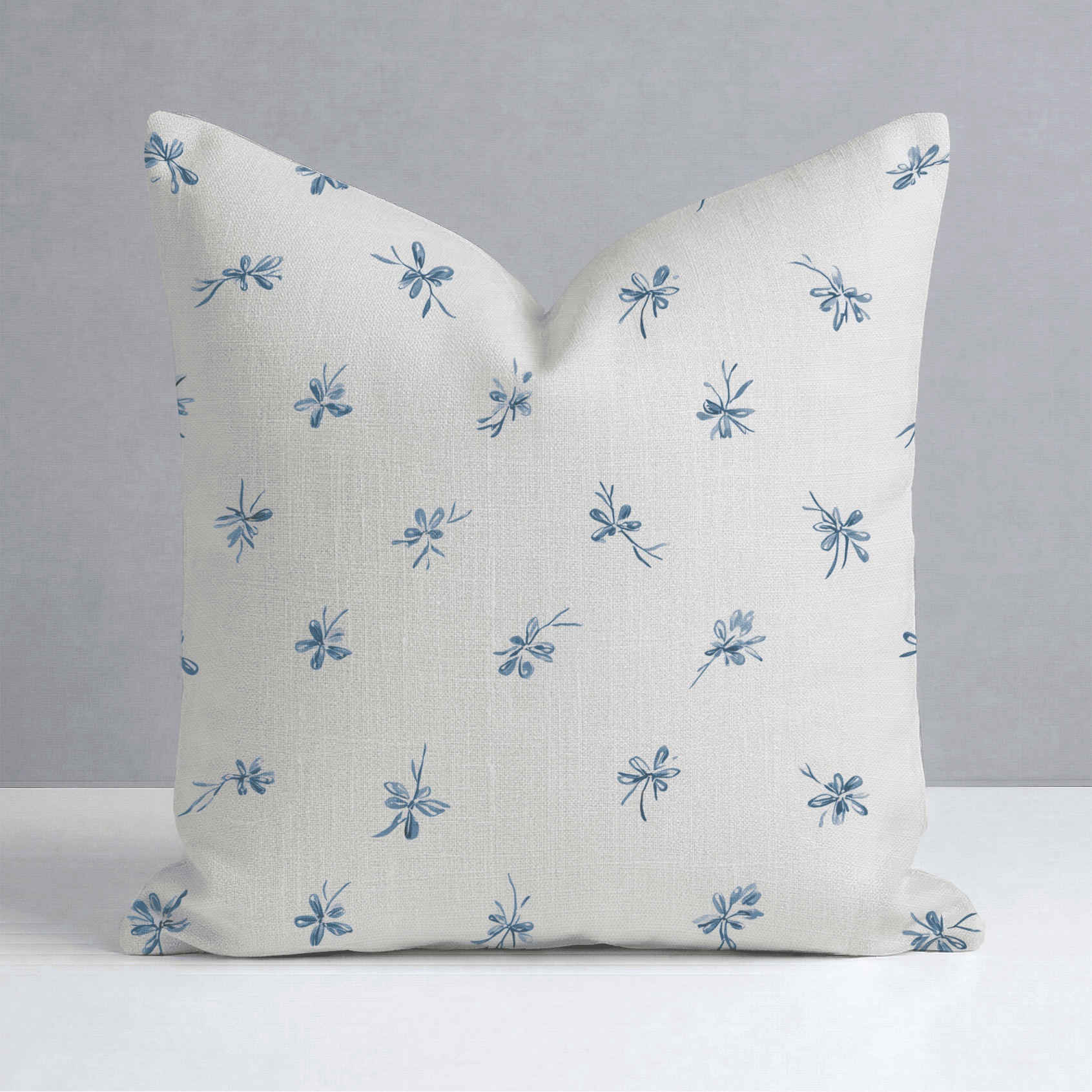 Evie Blue Throw Pillow - Benton Lane Home - Lemon Park