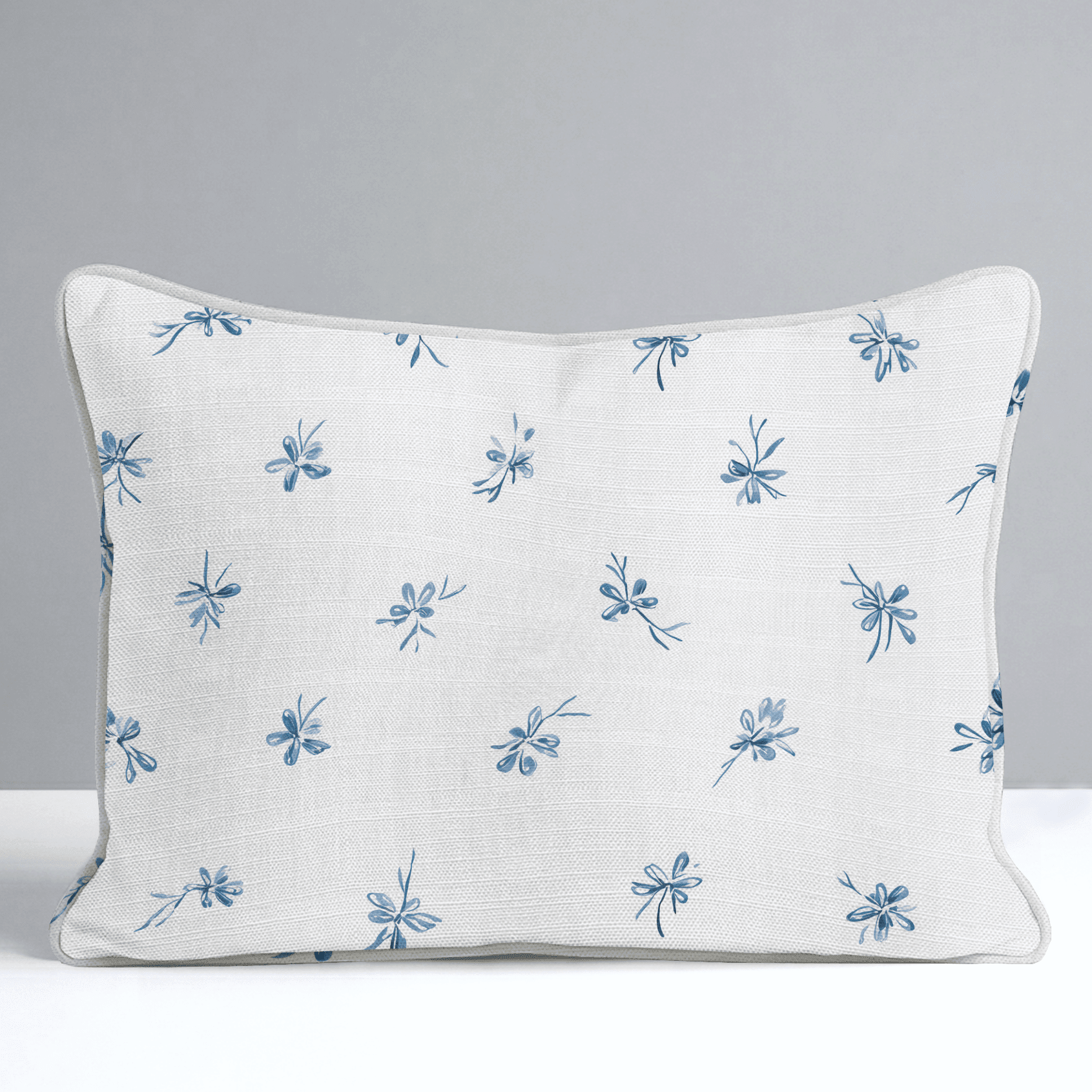 Evie Blue Throw Pillow - Benton Lane Home - Lemon Park