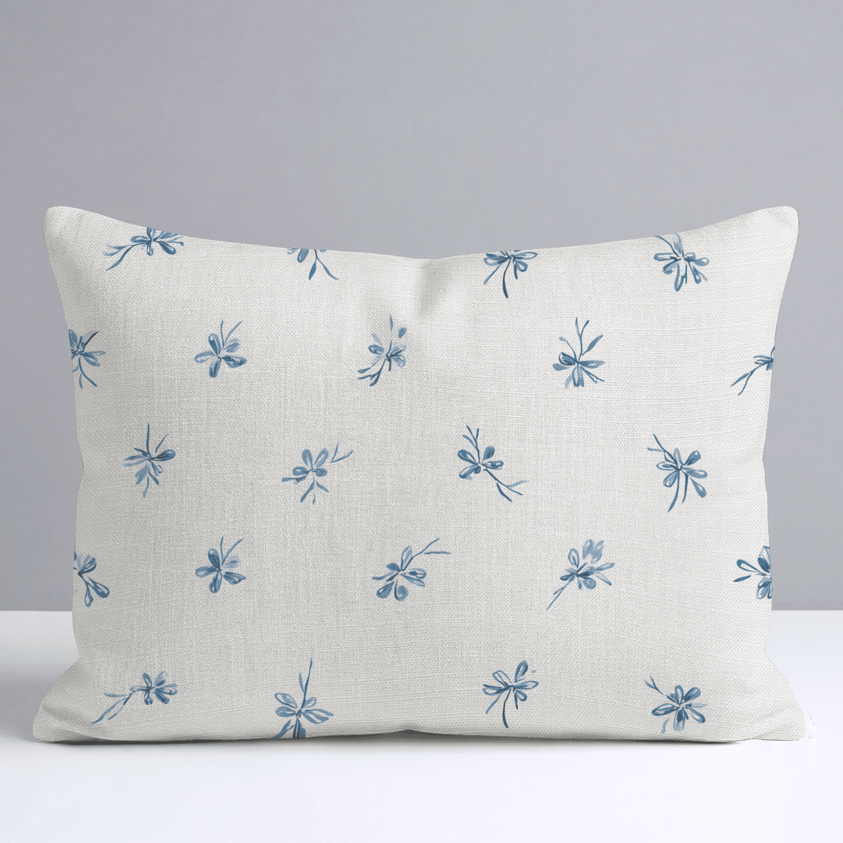 Evie Blue Throw Pillow - Benton Lane Home - Lemon Park