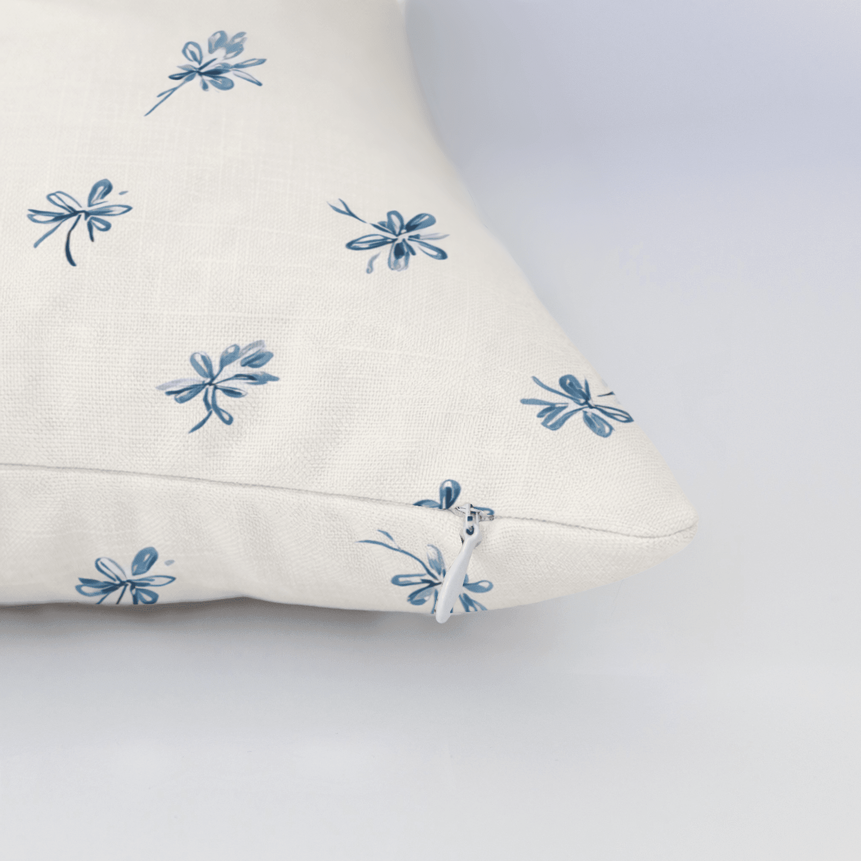 Evie Blue Throw Pillow - Benton Lane Home - Lemon Park