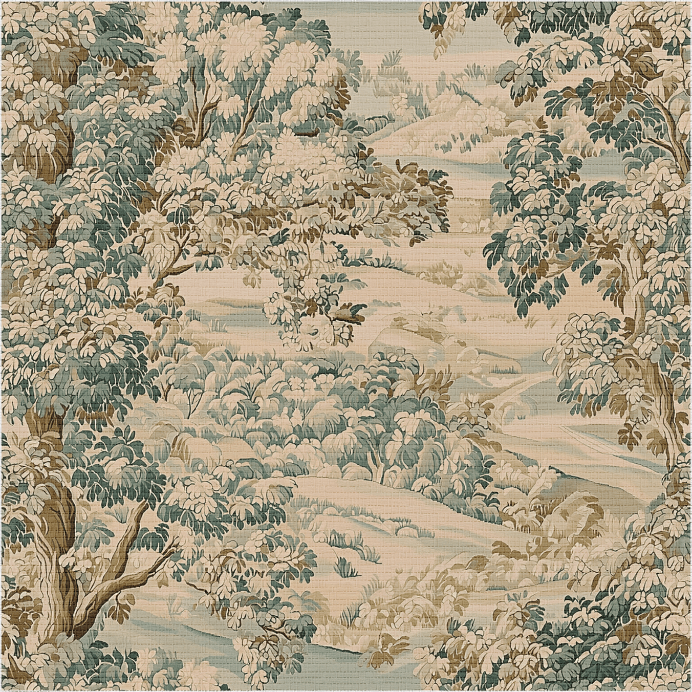 Fablewood Faux Grasscloth Wallpaper - Painted Paper