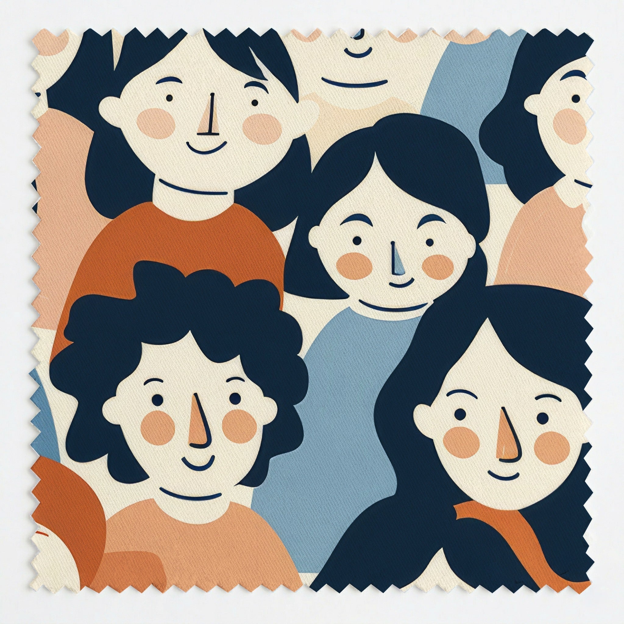 Faces in the Crowd - Fabric - Benton Lane Home - Lemon Park