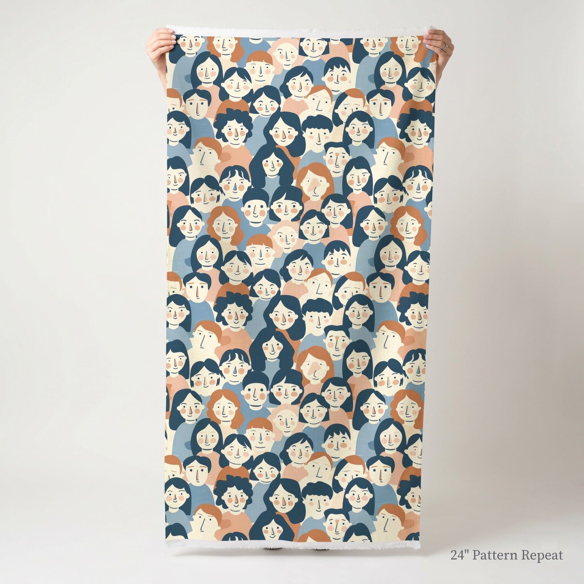 Faces in the Crowd - Fabric - Benton Lane Home - Lemon Park