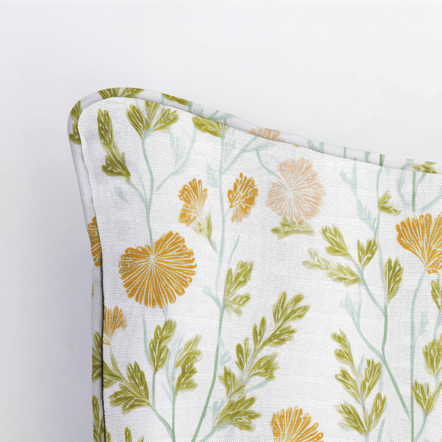 Faded Flora Throw Pillow - Benton Lane Home - Lemon Park