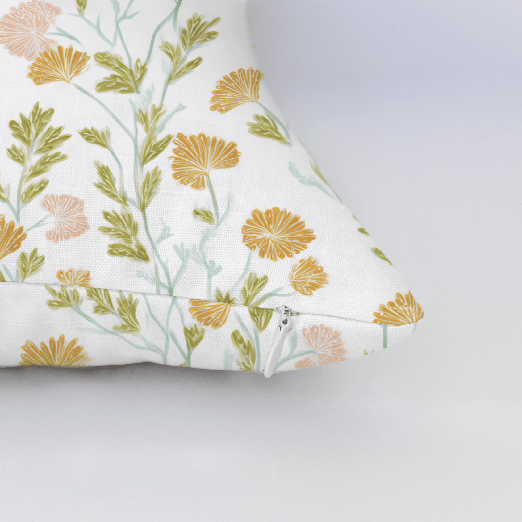 Faded Flora Throw Pillow - Benton Lane Home - Lemon Park