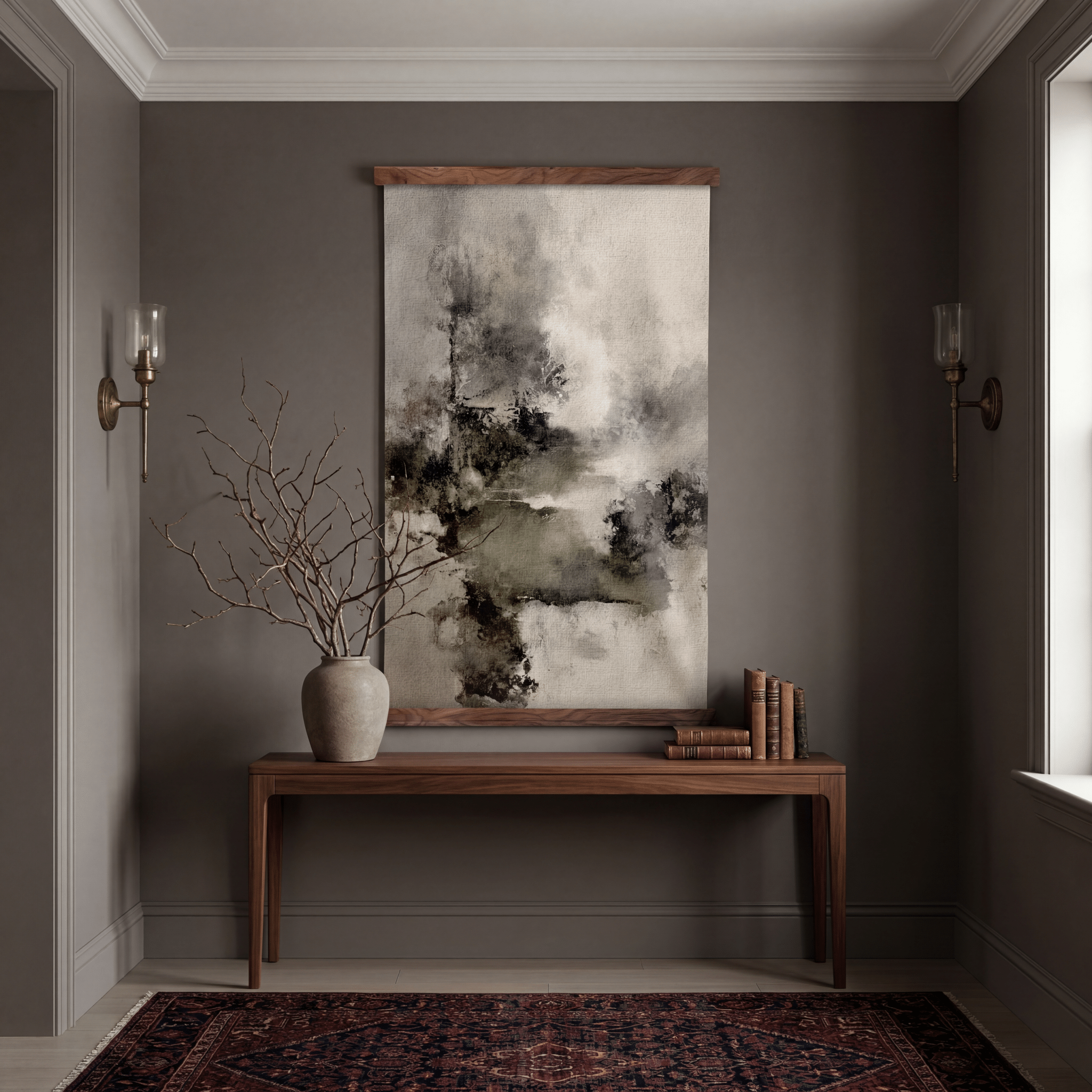 Faded Forms - Tapestry - Painted Paper