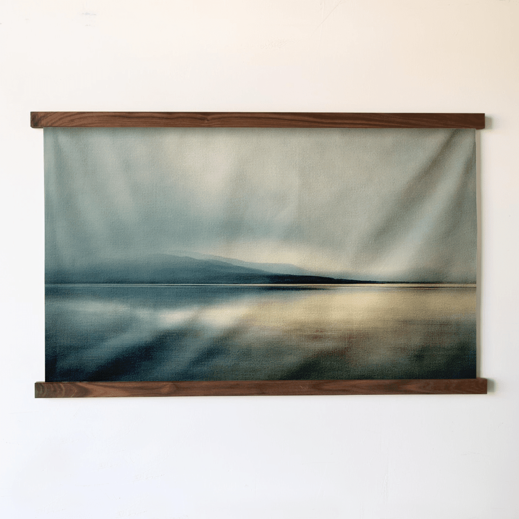 Faded Shoreline - Tapestry - Benton Lane Home - Painted Paper
