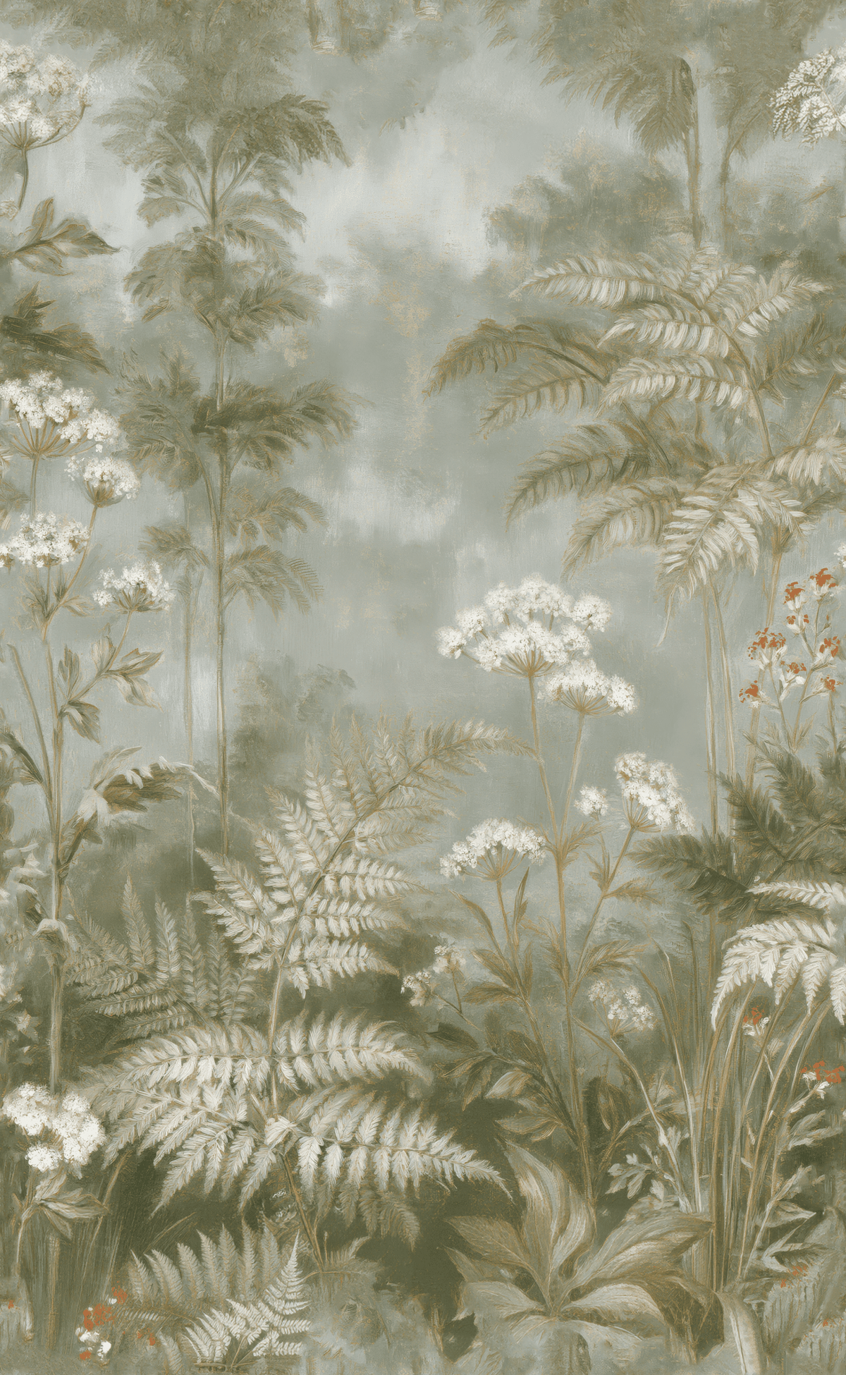 Fae & Ferns - Wall Mural - Painted Paper