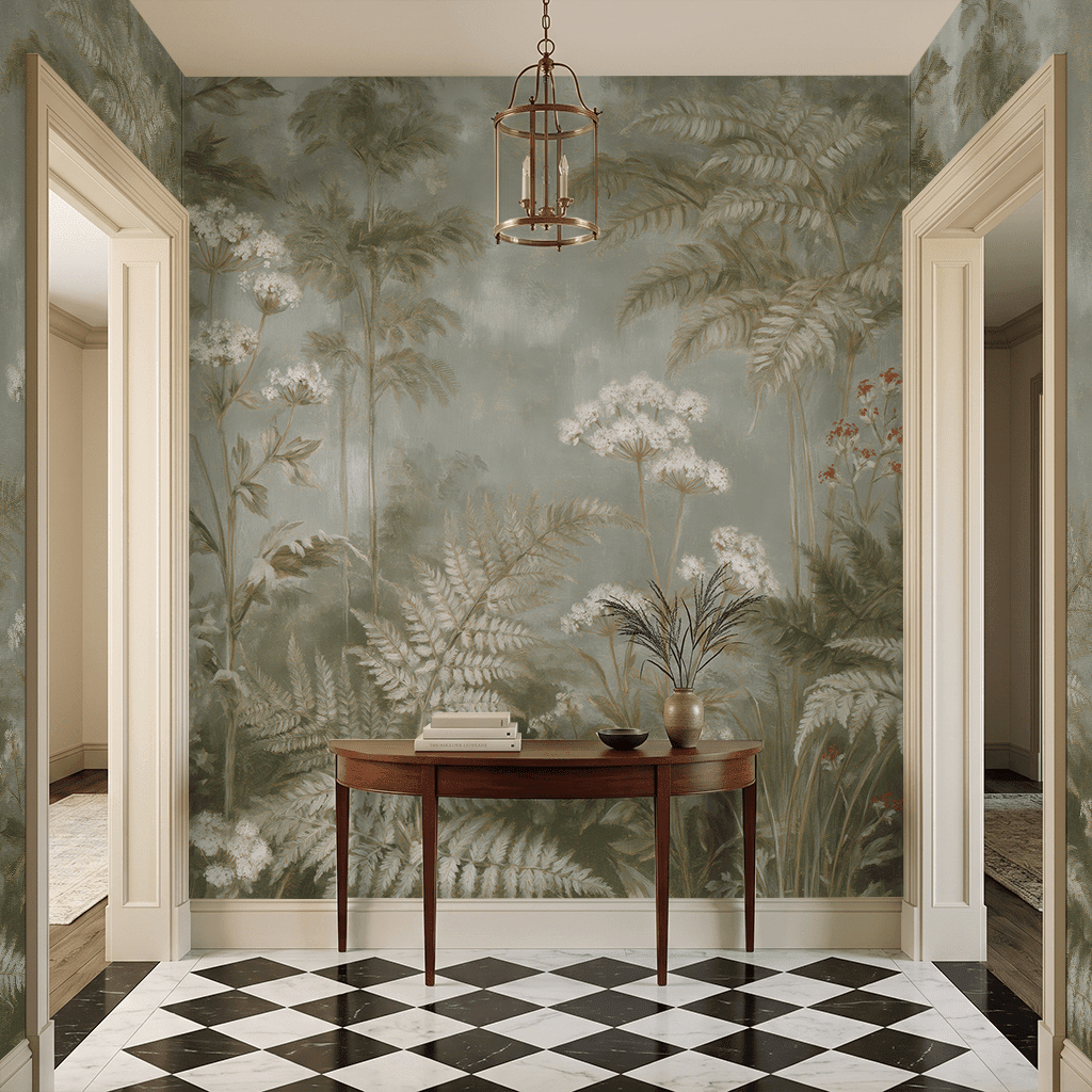 Fae & Ferns - Wall Mural - Painted Paper