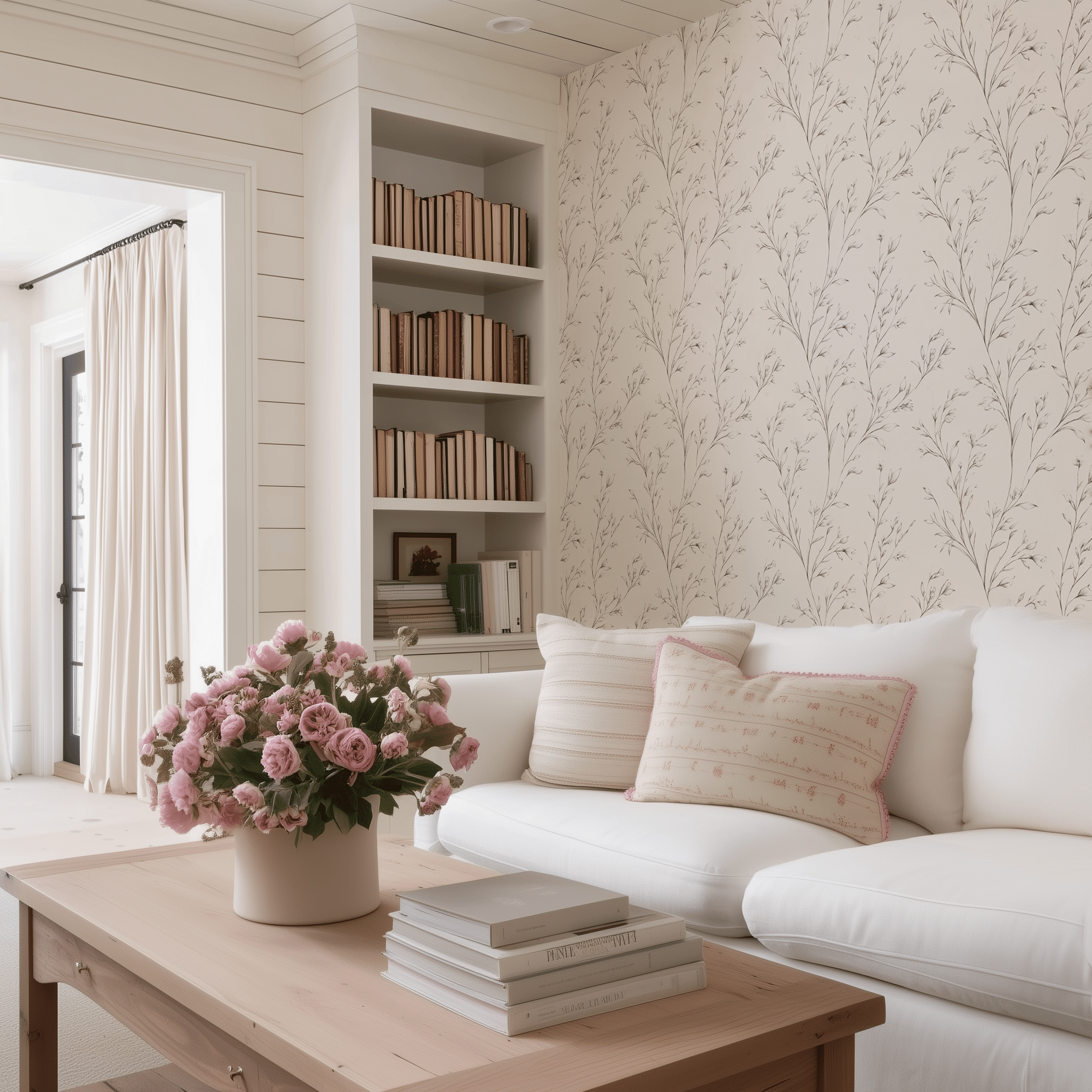 Faint Flora Wallpaper - Benton Lane Home - Benton Lane