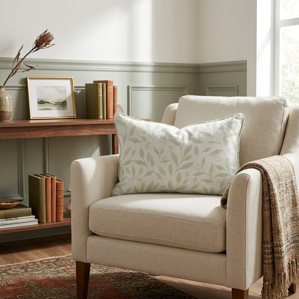 Fall Green Throw Pillow - Benton Lane Home - Lemon Park