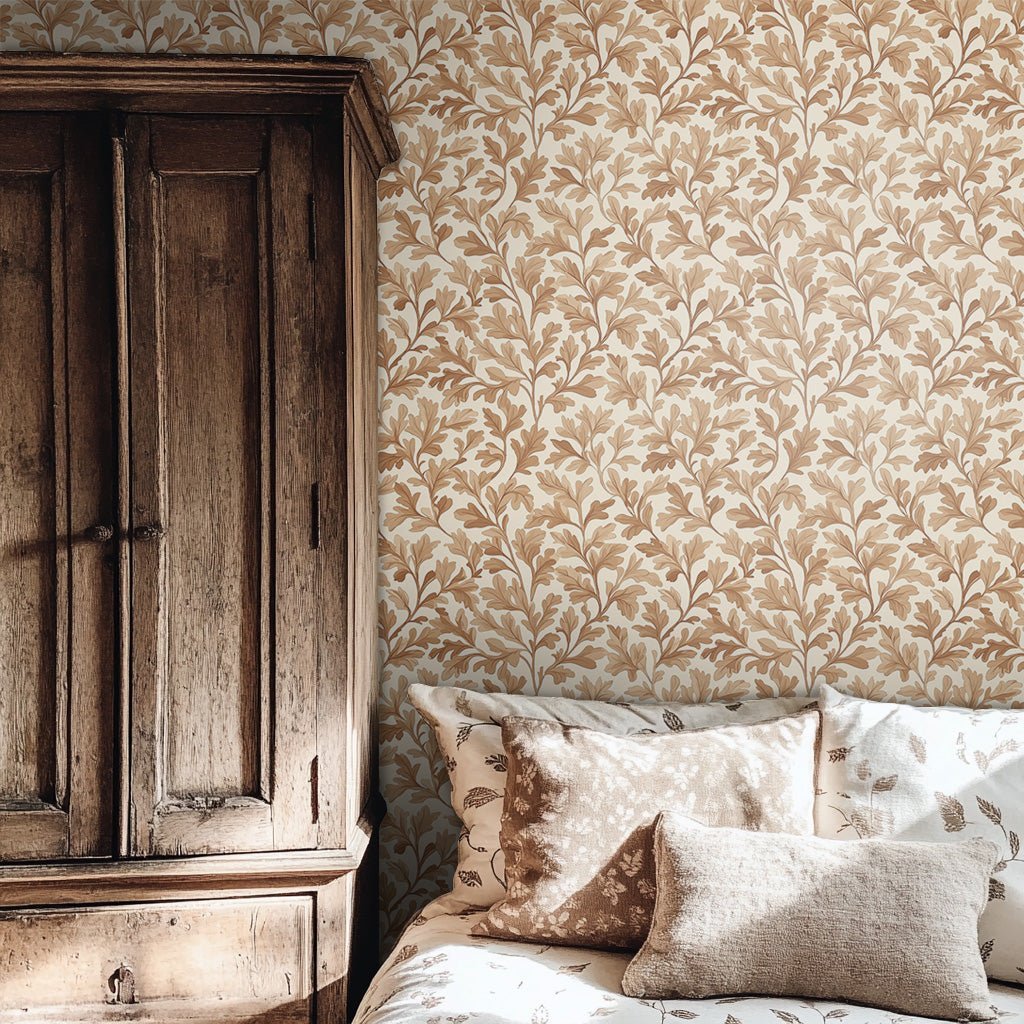 Fallen Leaves Wallpaper - Benton Lane Home - Painted Paper
