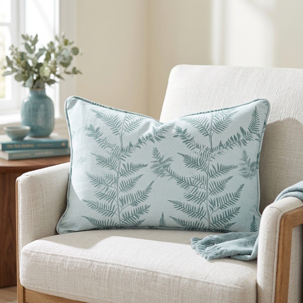 Fancy Ferns Throw Pillow - Benton Lane Home - Lemon Park