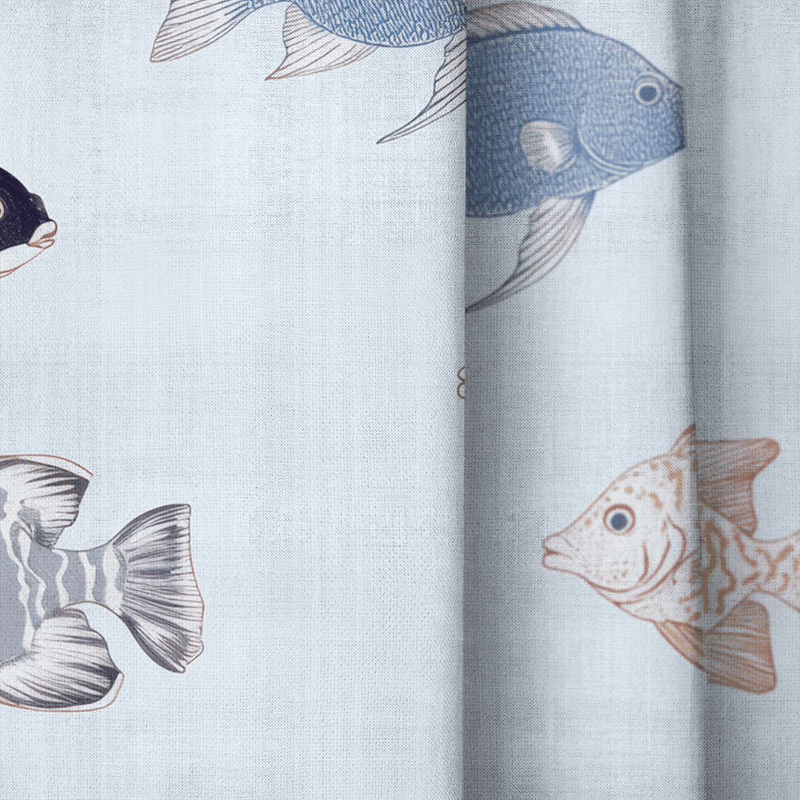 Fancy Fins - Drapery - Benton Lane Home - Lemon Park