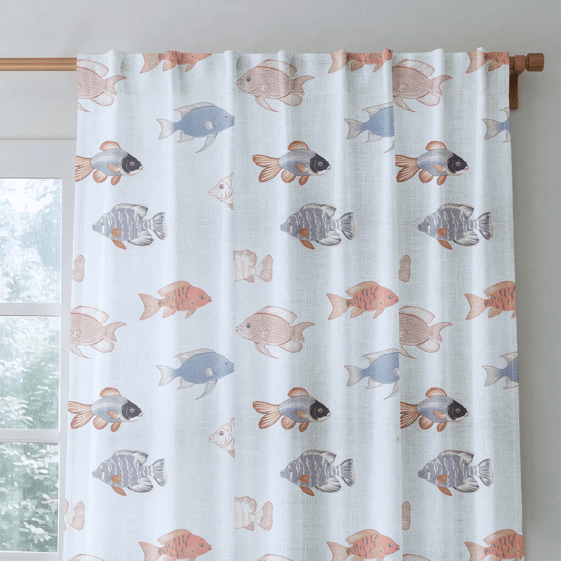 Fancy Fins - Drapery - Benton Lane Home - Lemon Park