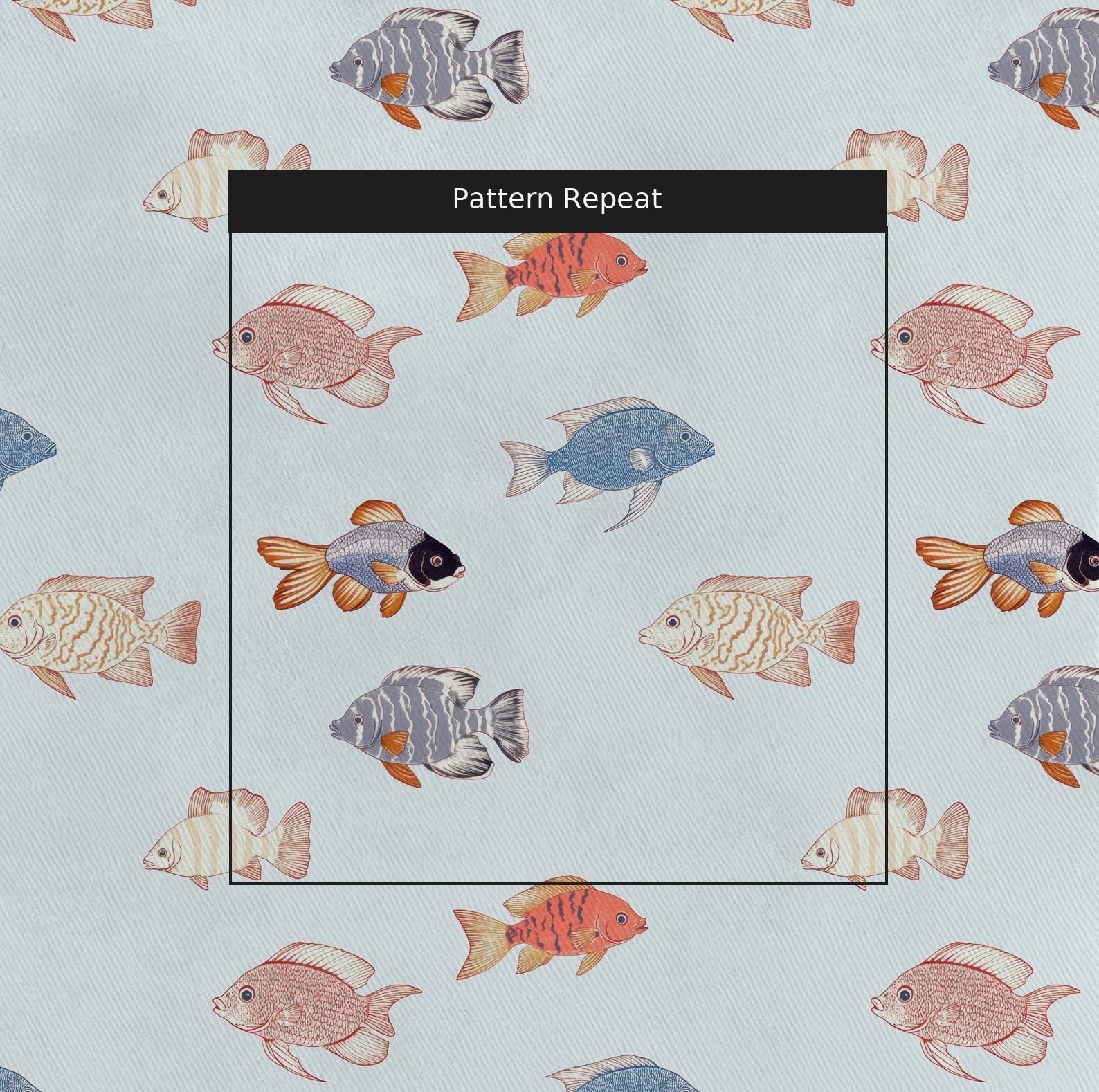 Fancy Fins - Fabric - Benton Lane Home - Lemon Park