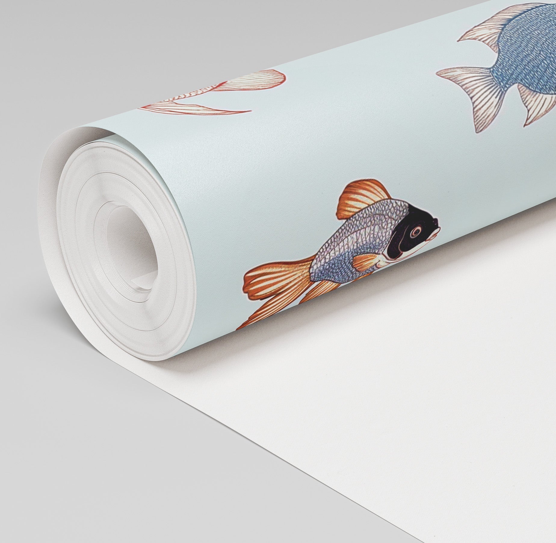 Fancy Fins Wallpaper - Lemon Park