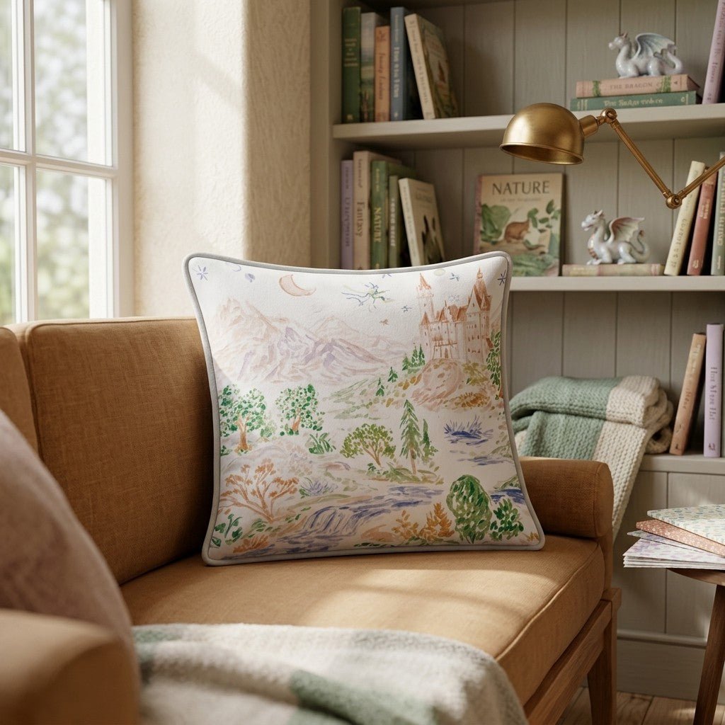 Fantasy Book Night Throw Pillow - Benton Lane Home - Hillcroft Home