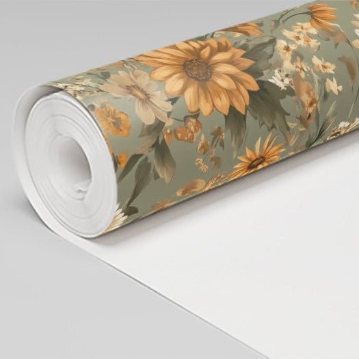 Farmhouse Blooms Wallpaper - Benton Lane Home - Painted Paper