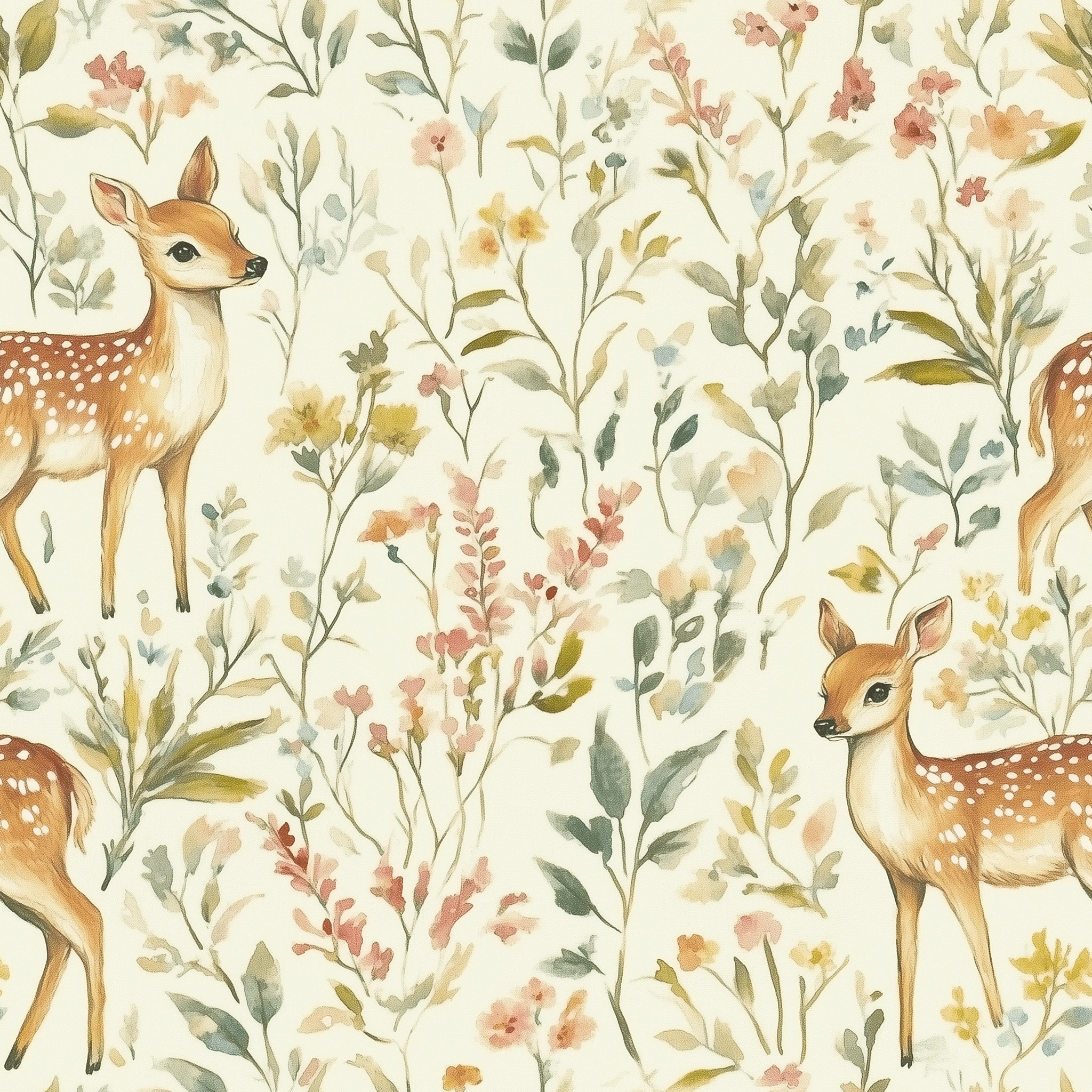 Fawn Meadow Wallpaper - Benton Lane Home - Painted Paper