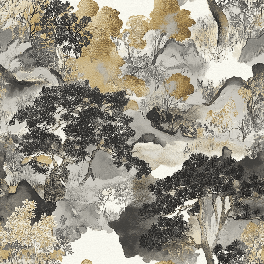 Fei Wallpaper - Benton Lane Home - Painted Paper