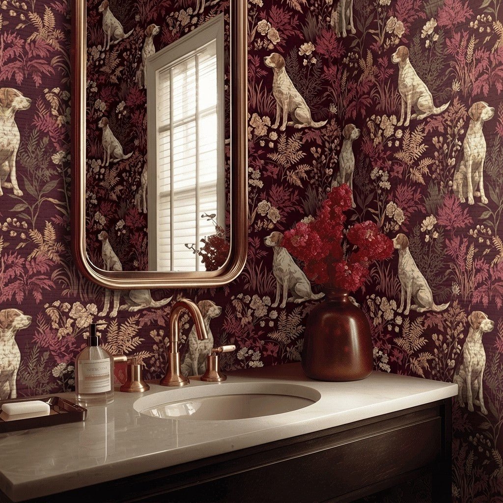 Fern & Fetch Faux Grasscloth Wallpaper - Painted Paper