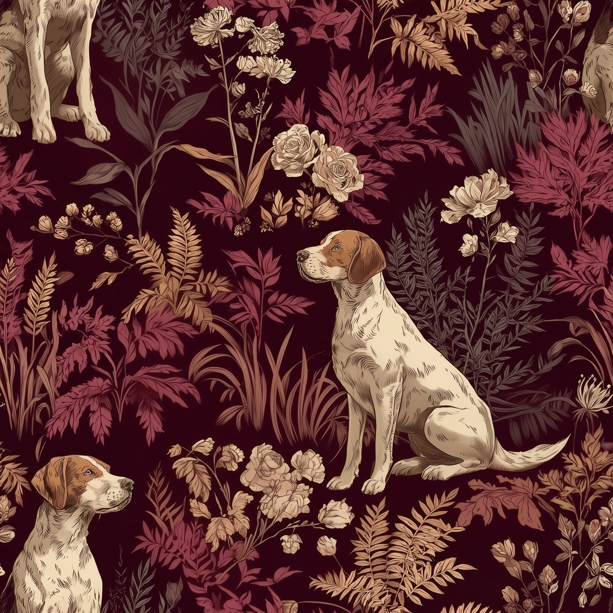 Fern & Fetch Wallpaper - Benton Lane Home - Painted Paper